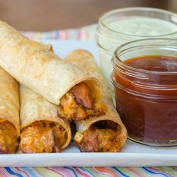 Baked BBQ Pork Taquitos