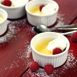 Mini Lemon Custard Cups