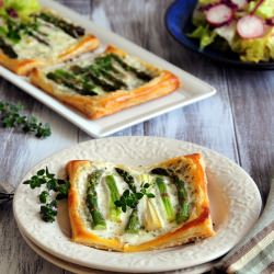 Mascarpone Asparagus Tarts