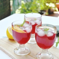 Strawberry Hibiscus Lemonade