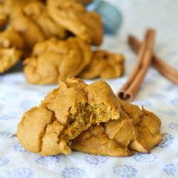 Spiced Pumpkin Cookies with Walnuts