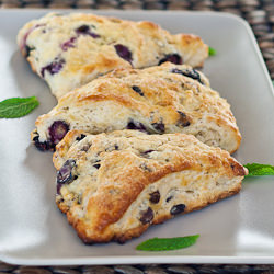 Blueberry and Chocolate Chip Scones