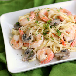 Creamy Shrimp and Mushroom Pasta
