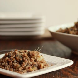 Kasha with Onions and Mushrooms