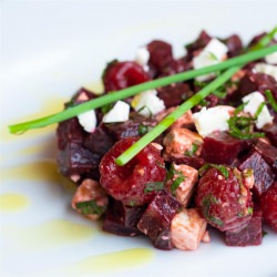Beetroot, Feta and Raspberry Salad