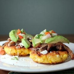 Mexican Corn Cakes with Pork