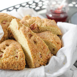 Rhubarb Scones