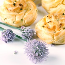 Gougères with Goat Cheese & Chives