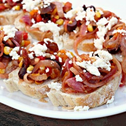 Roasted Vegetable Bruschetta
