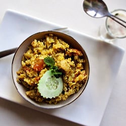 Chicken Biryani with Fresh Raita