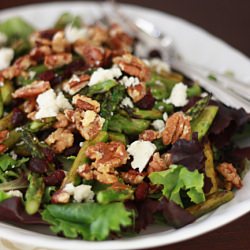 roasted asparagus salad