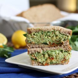 Chickpea Pesto Sandwich