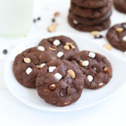 Mini Rocky Road Cookies