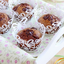 Chocolate walnut muffins