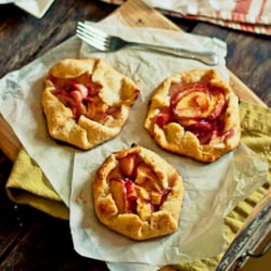 Peach & Rhubarb Galettes