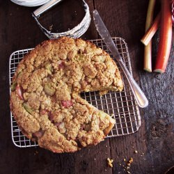 Rhubarb Polenta Cake