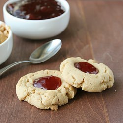 Peanut Butter & Jelly Thumbprints