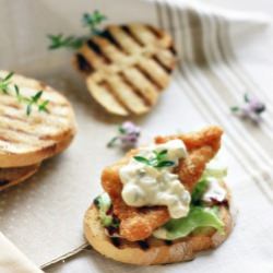 Bruschetta with Sole Fillet