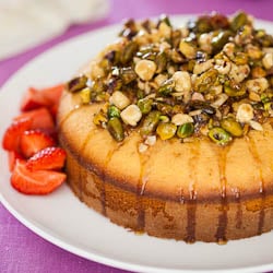 Honey and Pistachio Cake