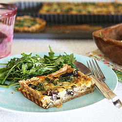 Cheese, Mushroom and Onion Quiche