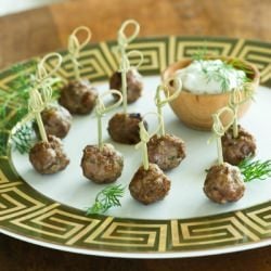 Lamb Meatballs with Mint Tzatziki