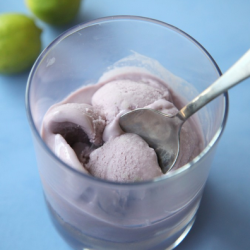Homemade Honey-Lavender Ice Cream