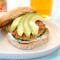 Cilantro-Lime Salmon Burgers