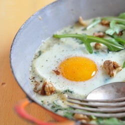 Eggs “Cocotte” with Roquefort