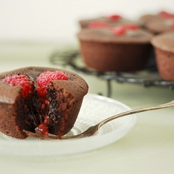 Nutella & Raspberry Fondants