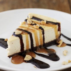 Non Dairy Snickers Cheesecake
