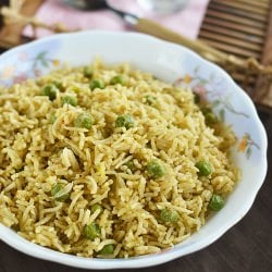 Coconut Milk Peas Biriyani