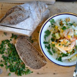 Smoked Fish and Prawn Chowder