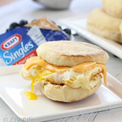 Egg Cheese Muffin Breakfast Sandwich