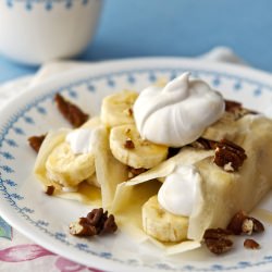 Banana Coconut Cream Crepes