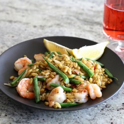 Warm Shrimp and Kamut Salad