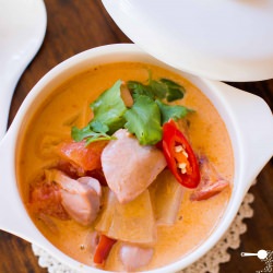 Red Curry with Quail and Pineapple