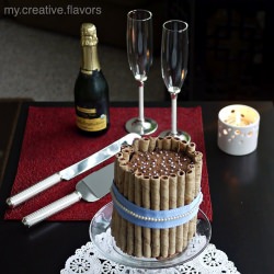 Pirouettes Pearl Chocolate Cake