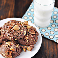 Chocolate Peanut Butter Cup Cookies