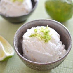 Lime Coconut Sorbet