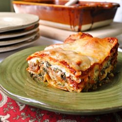 Spinach & Sausage Lasagna