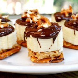 PB&Choco Banana Pretzel Bites