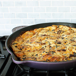 Bacon and Cheddar Strata