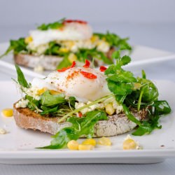 Feta Cheese, Arugula and Poached Egg