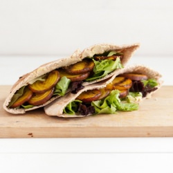 Grilled Beets and Hummus Stuffed Pita