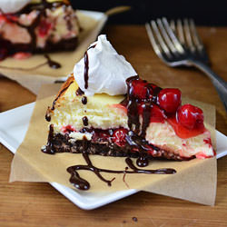 Brownie Cherry Cheesecake