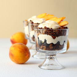 Peaches and Cream Parfaits
