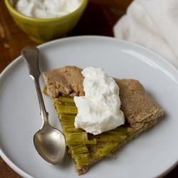 Vanilla and Honey Rhubarb Galette