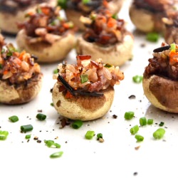 Gluten-Free Pine Nut Stuffed Mushro