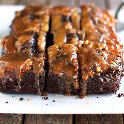 PB Banana Upside Down Cake