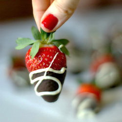 Strawberries in Chocolate